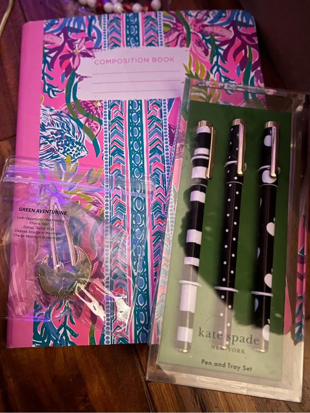 Lily Pulitzer Notebook & Kate Spade Pen Set NWT